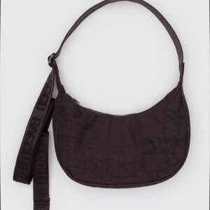 Baggu small crescent chocolate plum